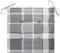 vidaXL - Tuinstoelkussens - 6 - st - 40x40x3 - cm - oxford - stof - ruitpatroon - grijs