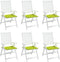 vidaXL - Tuinstoelkussens - 6 - st - 40x40x3 - cm - oxford - stof - felgroen