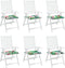 vidaXL - Tuinstoelkussens - 6 - st - 40x40x3 - cm - stof - meerkleurig