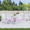 vidaXL - Tuinstoelkussens - 6 - st - 40x40x3 - cm - stof - roze
