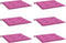 vidaXL - Tuinstoelkussens - 6 - st - 40x40x3 - cm - stof - roze