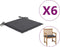 vidaXL - Tuinstoelkussens - 6 - st - 50x50x3 - cm - oxford - stof - antracietkleurig
