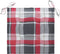 vidaXL - Tuinstoelkussens - 6 - st - 50x50x3 - cm - oxford - stof - ruitpatroon - rood