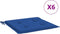 vidaXL - Tuinstoelkussens - 6 - st - 50x50x3 - cm - oxford - stof - koningsblauw