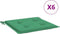 vidaXL - Tuinstoelkussens - 6 - st - 50x50x3 - cm - oxford - stof - groen