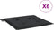 vidaXL - Tuinstoelkussens - 6 - st - 50x50x3 - cm - oxford - stof - zwart