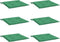 vidaXL - Tuinstoelkussens - 6 - st - 50x50x3 - cm - oxford - stof - groen