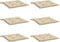 vidaXL - Tuinstoelkussens - 6 - st - 50x50x3 - cm - oxford - stof - beige