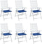 vidaXL - Tuinstoelkussens - 6 - st - 50x50x3 - cm - oxford - stof - koningsblauw