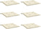 vidaXL - Tuinstoelkussens - 6 - st - 50x50x3 - cm - oxford - stof - crèmekleurig