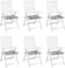 vidaXL - Tuinstoelkussens - 6 - st - 50x50x3 - cm - oxford - stof - ruitpatroon - grijs
