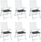 vidaXL - Tuinstoelkussens - 6 - st - 50x50x3 - cm - oxford - stof - antracietkleurig