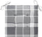 vidaXL - Tuinstoelkussens - 6 - st - 50x50x3 - cm - oxford - stof - ruitpatroon - grijs