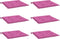vidaXL - Tuinstoelkussens - 6 - st - 50x50x3 - cm - stof - roze