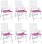 vidaXL - Tuinstoelkussens - 6 - st - 50x50x3 - cm - stof - roze