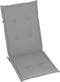 vidaXL - Tuinstoelkussens - 6 - st - hoge - rug - 120x50x3 - cm - stof - grijs