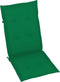vidaXL - Tuinstoelkussens - 6 - st - hoge - rug - 120x50x3 - cm - stof - groen