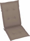 vidaXL - Tuinstoelkussens - 6 - st - hoge - rug - 120x50x3 - cm - stof - taupe
