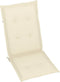 vidaXL - Tuinstoelkussens - 6 - st - hoge - rug - 120x50x3 - cm - stof - crèmekleurig