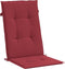 vidaXL - Tuinstoelkussens - 6 - st - hoge - rug - 120x50x3 - cm - stof - wijnrood