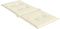 vidaXL - Tuinstoelkussens - 6 - st - hoge - rug - 120x50x3 - cm - stof - crèmekleurig