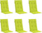 vidaXL - Tuinstoelkussens - 6 - st - hoge - rug - 120x50x3 - cm - stof - heldergroen