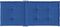 vidaXL - Tuinstoelkussens - 6 - st - hoge - rug - 120x50x3 - cm - stof - koningsblauw