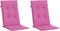 vidaXL - Tuinstoelkussens - hoge - rugleuning - 2 - st - 120x50x3 - cm - stof - roze