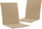 vidaXL - Tuinstoelkussens - lage - rug - 2 - st - 100x50x3 - cm - oxford - stof - beige