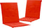 vidaXL - Tuinstoelkussens - lage - rug - 2 - st - 100x50x3 - cm - oxford - stof - rood