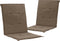 vidaXL - Tuinstoelkussens - lage - rug - 2 - st - 100x50x3 - cm - oxford - stof - taupe