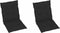 vidaXL - Tuinstoelkussens - lage - rug - 2 - st - 100x50x3 - cm - oxford - stof - zwart