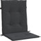 vidaXL - Tuinstoelkussens - lage - rug - 2 - st - 100x50x3 - cm - oxford - stof - zwart
