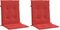 vidaXL - Tuinstoelkussens - lage - rug - 2 - st - 100x50x3 - cm - oxford - stof - rood