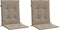vidaXL - Tuinstoelkussens - lage - rug - 2 - st - 100x50x3 - cm - oxford - stof - taupe