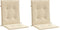 vidaXL - Tuinstoelkussens - lage - rug - 2 - st - 100x50x3 - cm - oxford - stof - beige