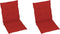 vidaXL - Tuinstoelkussens - lage - rug - 2 - st - 100x50x3 - cm - oxford - stof - rood