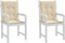 vidaXL - Tuinstoelkussens - lage - rug - 2 - st - 100x50x3 - cm - oxford - stof - beige