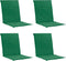 vidaXL - Tuinstoelkussens - lage - rug - 4 - st - 100x50x3 - cm - oxford - stof - groen