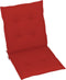vidaXL - Tuinstoelkussens - lage - rug - 4 - st - 100x50x3 - cm - oxford - stof - rood