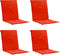vidaXL - Tuinstoelkussens - lage - rug - 4 - st - 100x50x3 - cm - oxford - stof - rood