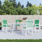 vidaXL - Tuinstoelkussens - lage - rug - 4 - st - 100x50x3 - cm - oxford - stof - groen