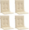 vidaXL - Tuinstoelkussens - lage - rug - 4 - st - 100x50x3 - cm - oxford - stof - beige
