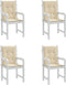 vidaXL - Tuinstoelkussens - lage - rug - 4 - st - 100x50x3 - cm - oxford - stof - beige