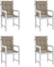 vidaXL - Tuinstoelkussens - lage - rug - 4 - st - 100x50x3 - cm - oxford - stof - taupe