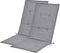 vidaXL - Tuinstoelkussens - rugleuning - 2 - st - 120x50x3 - cm - stof - grijs