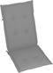 vidaXL - Tuinstoelkussens - rugleuning - 2 - st - 120x50x3 - cm - stof - grijs
