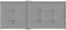 vidaXL - Tuinstoelkussens - rugleuning - 2 - st - 120x50x3 - cm - stof - grijs