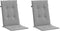 vidaXL - Tuinstoelkussens - rugleuning - 2 - st - 120x50x3 - cm - stof - grijs
