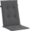 vidaXL - Tuinstoelkussens - rugleuning - 2 - st - 120x50x3 - cm - stof - antraciet
